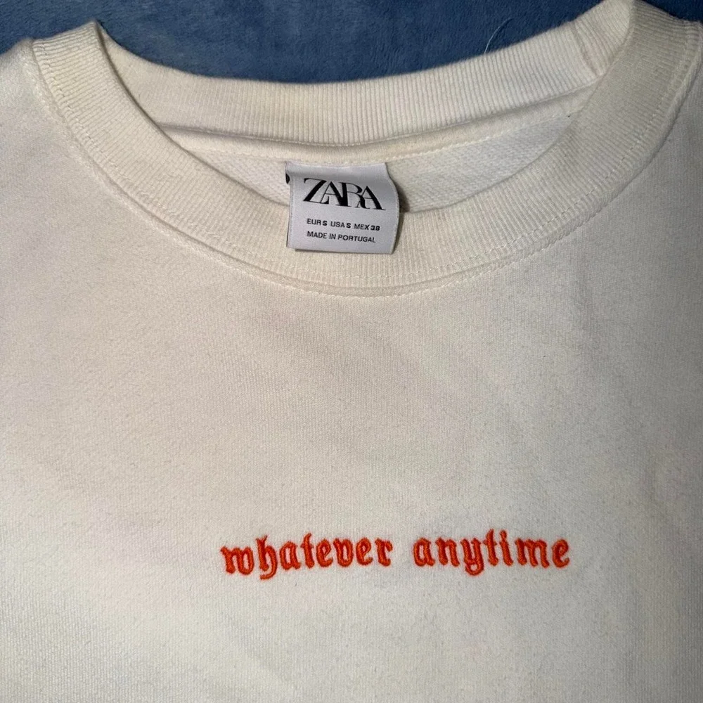 Zara Whatever Anytime Crewneck Sweatshirt